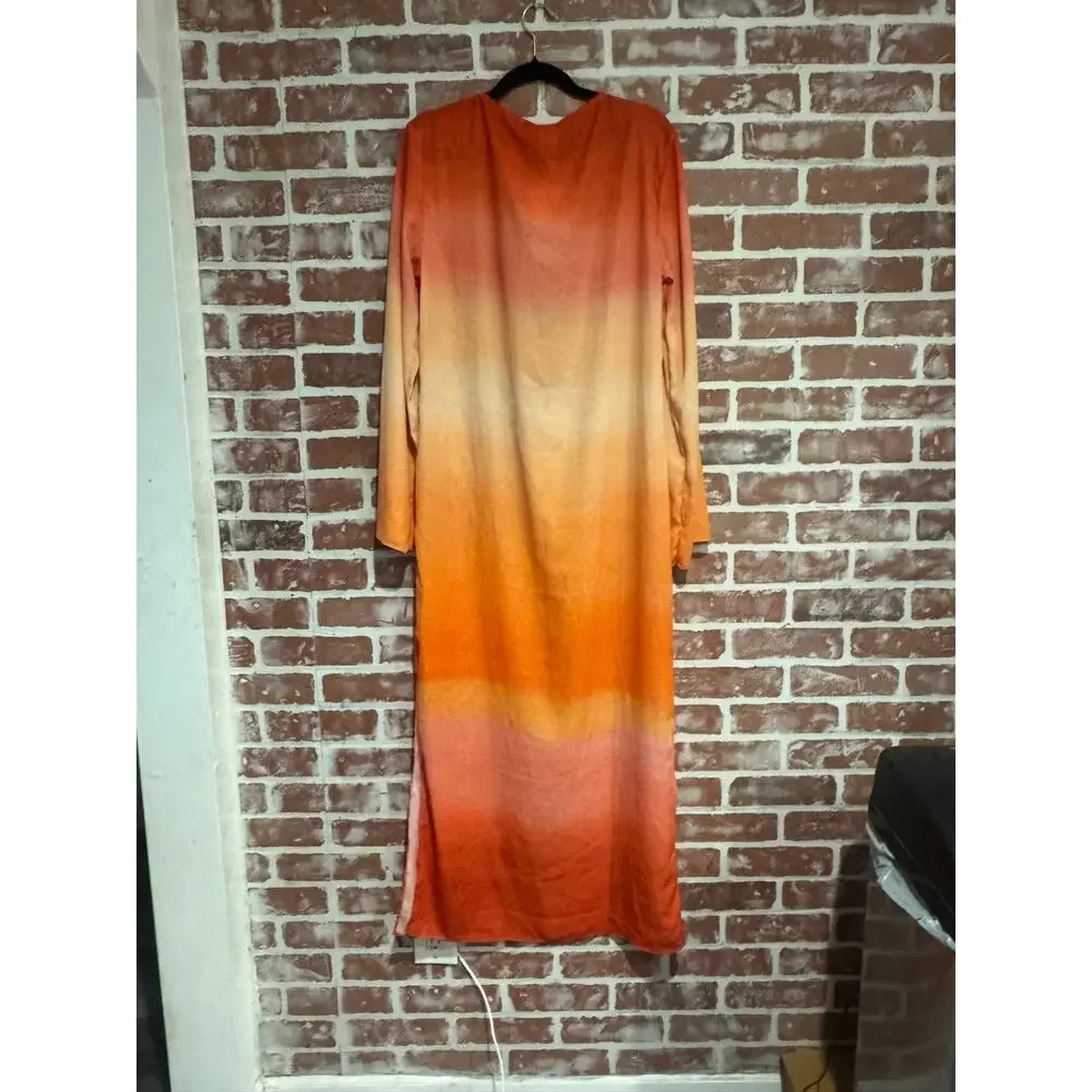 BAOBAB Luna Maxi Cover Up Atardecer de Colca Ombre Size M NWT